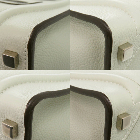 CELINE Handbag leather Light green Luggage micro shopper