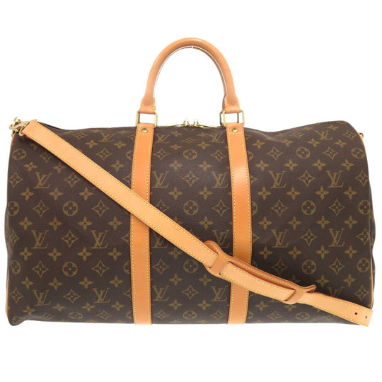 LOUIS VUITTON Boston Duffel bag M41416 Monogram canvas Brown Monogram Keepall bandouliere50 mens Used Authentic