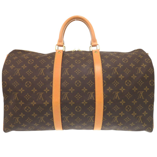 LOUIS VUITTON Boston Duffel bag M41416 Monogram canvas Brown Monogram Keepall bandouliere50 mens Used Authentic