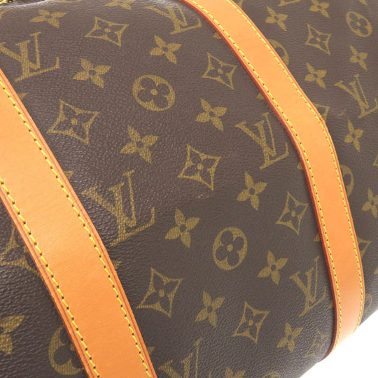 LOUIS VUITTON Boston Duffel bag M41416 Monogram canvas Brown Monogram Keepall bandouliere50 mens Used Authentic