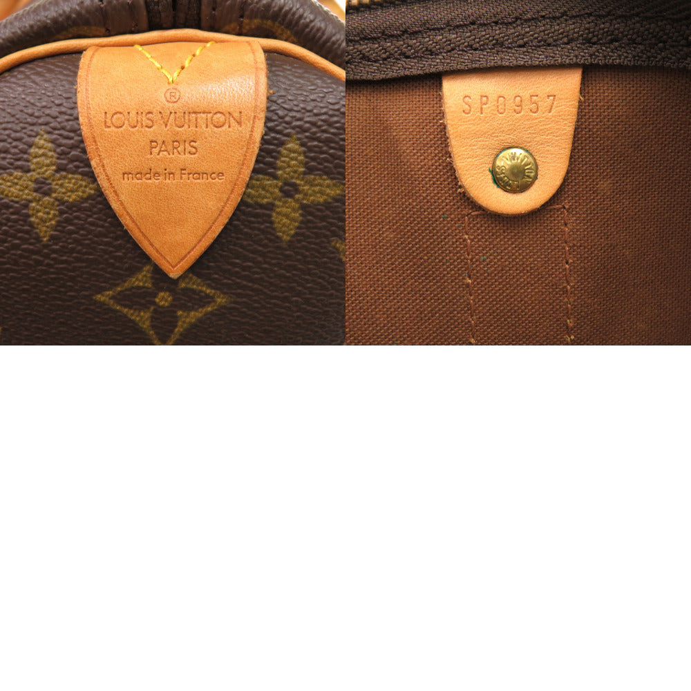 LOUIS VUITTON Boston Duffel bag M41428 Monogram canvas Brown Monogram Keepall 45 mens Used Authentic