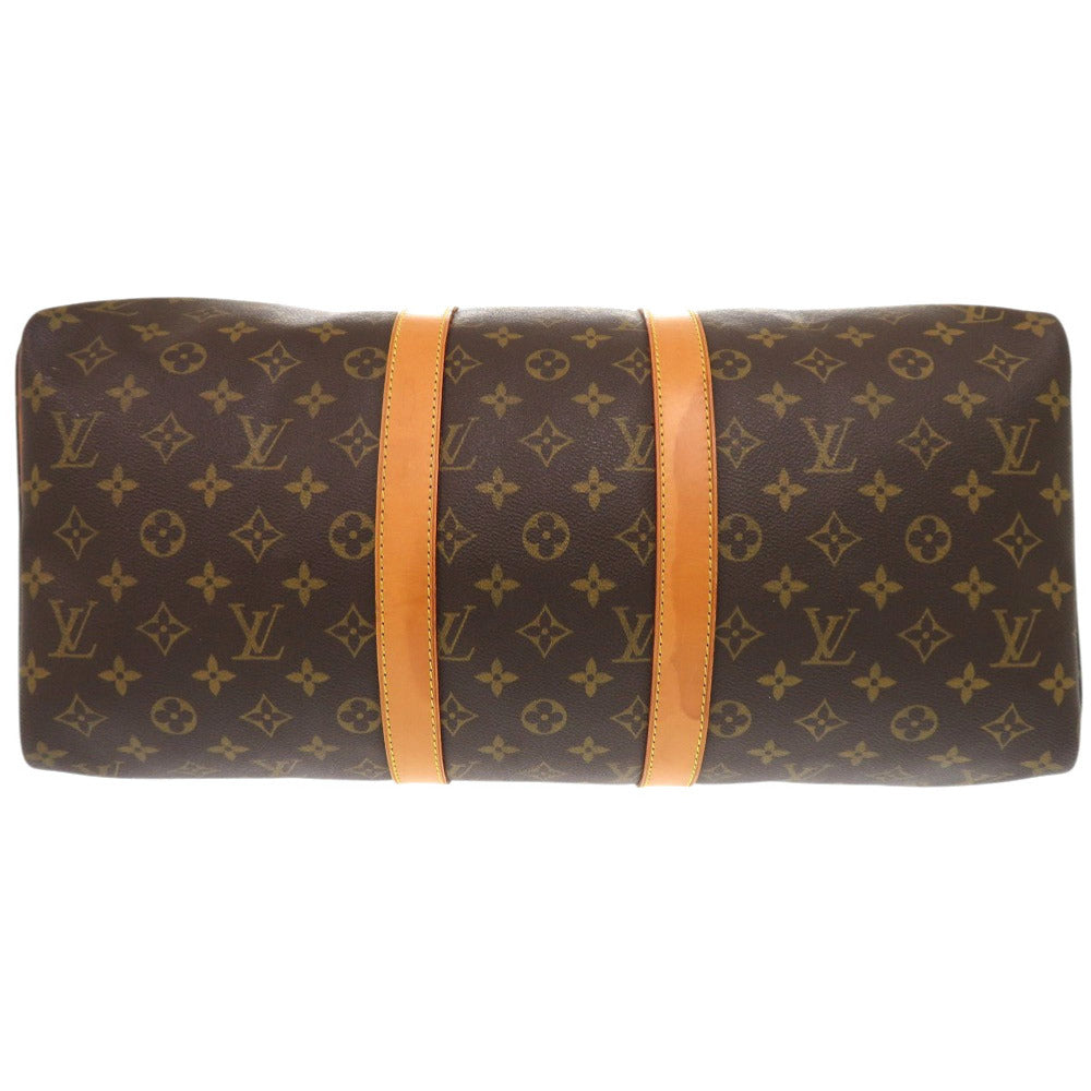 LOUIS VUITTON Boston Duffel bag M41428 Monogram canvas Brown Monogram Keepall 45 mens Used Authentic