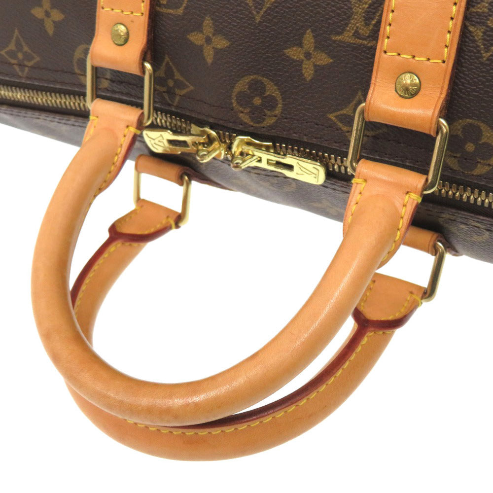 LOUIS VUITTON Boston Duffel bag M41428 Monogram canvas Brown Monogram Keepall 45 mens Used Authentic