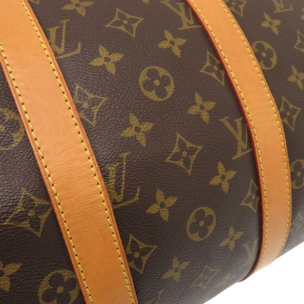 LOUIS VUITTON Boston Duffel bag M41428 Monogram canvas Brown Monogram Keepall 45 mens Used Authentic