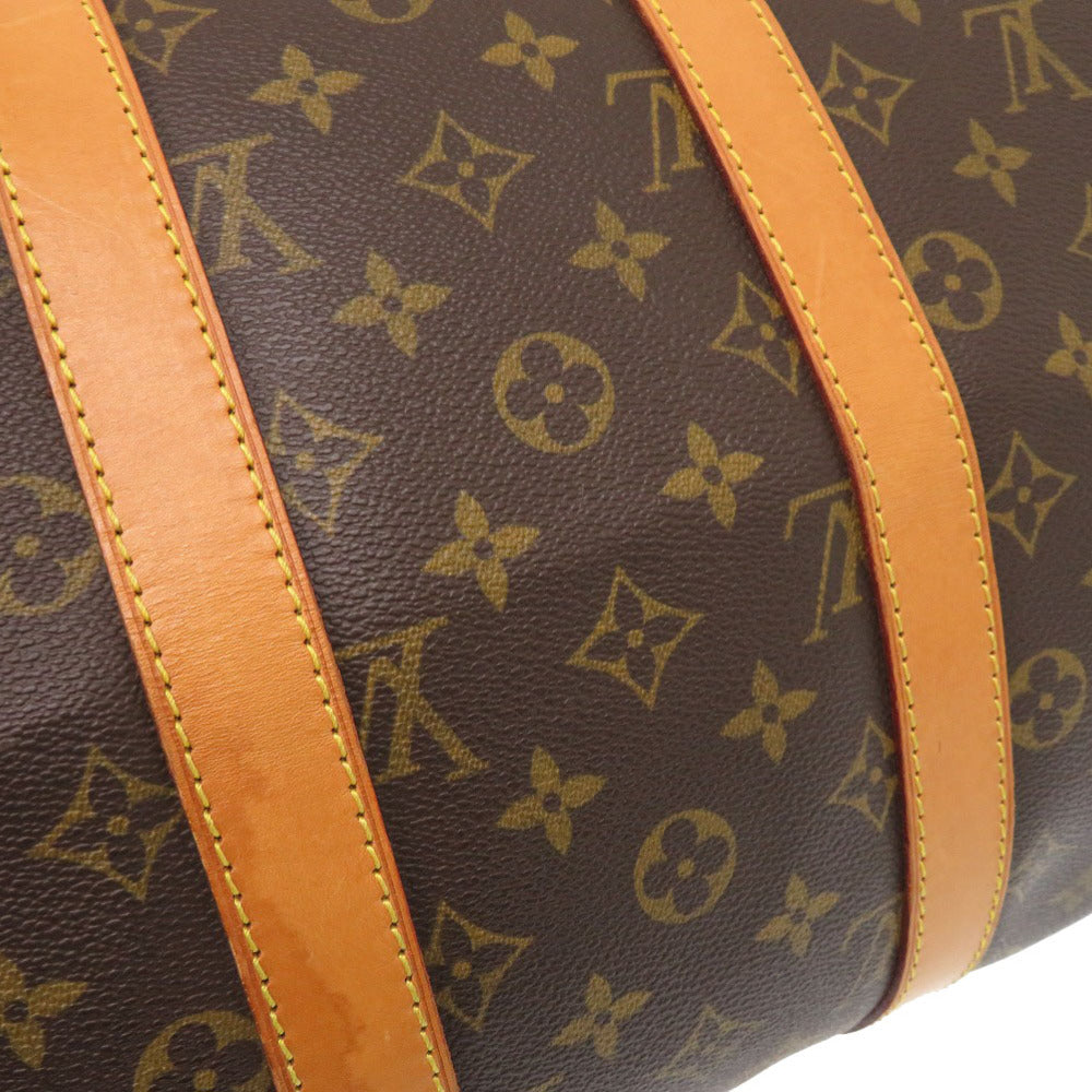 LOUIS VUITTON Boston Duffel bag M41428 Monogram canvas Brown Monogram Keepall 45 mens Used Authentic
