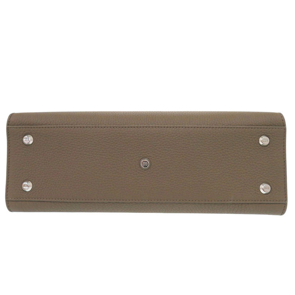 no brand Handbag leather Taupe Opera Bag Small