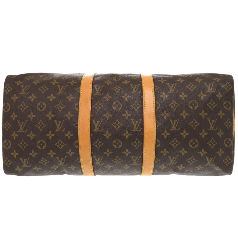 LOUIS VUITTON Boston Duffel bag M41416 Monogram canvas Brown Monogram Keepall bandouliere50 mens Used Authentic