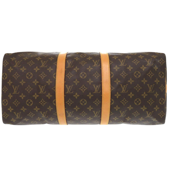 LOUIS VUITTON Boston Duffel bag M41416 Monogram canvas Brown Monogram Keepall bandouliere50 mens Used Authentic