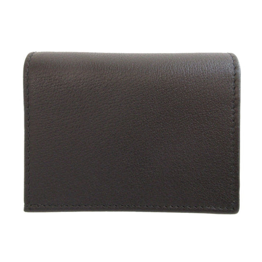 GUCCI Bifold Wallet 499783 leather black Compact Wallet with Rhinestones GG Marmont unisex(Unisex) Used Authentic