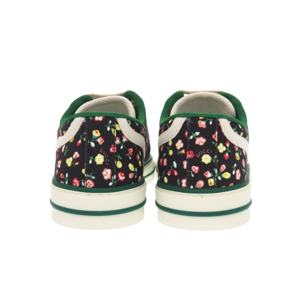 GUCCI sneakers 606110  canvas black LIBERTY Collaboration Tennis 1977 Liberty Floral Women 35 Used Authentic