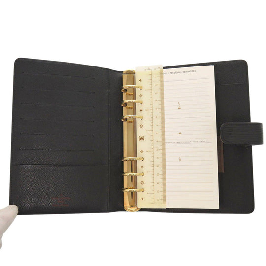 LOUIS VUITTON Notebook cover R20202 Taiga Aldoise Agenda MM mens Used Authentic