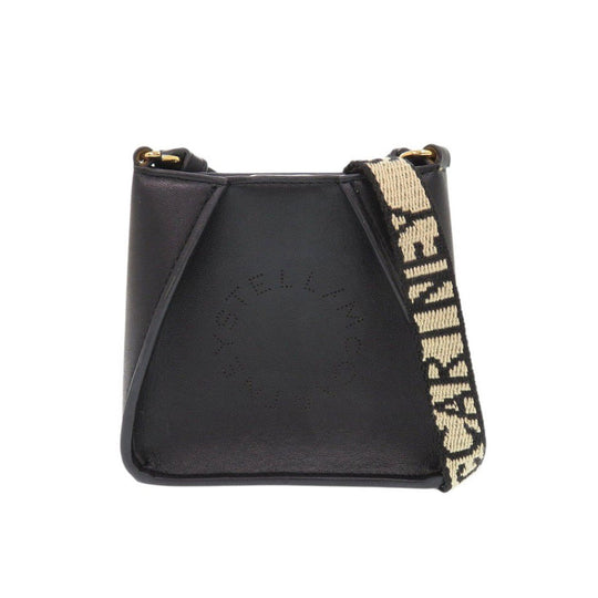 Stella McCartney Shoulder Bag SP21700159 Leather, Canvas black Micro Pochette Women Used Authentic