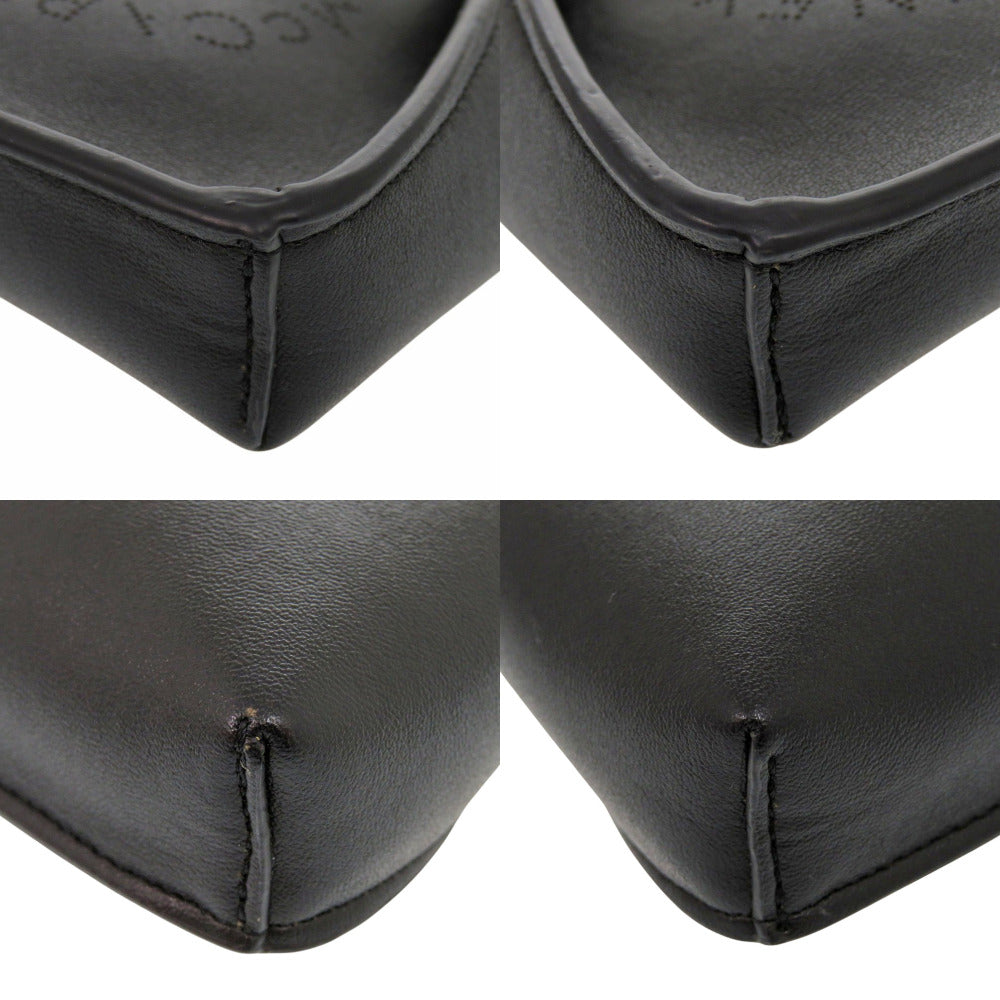 Stella McCartney Shoulder Bag SP21700159 Leather, Canvas black Micro Pochette Women Used Authentic
