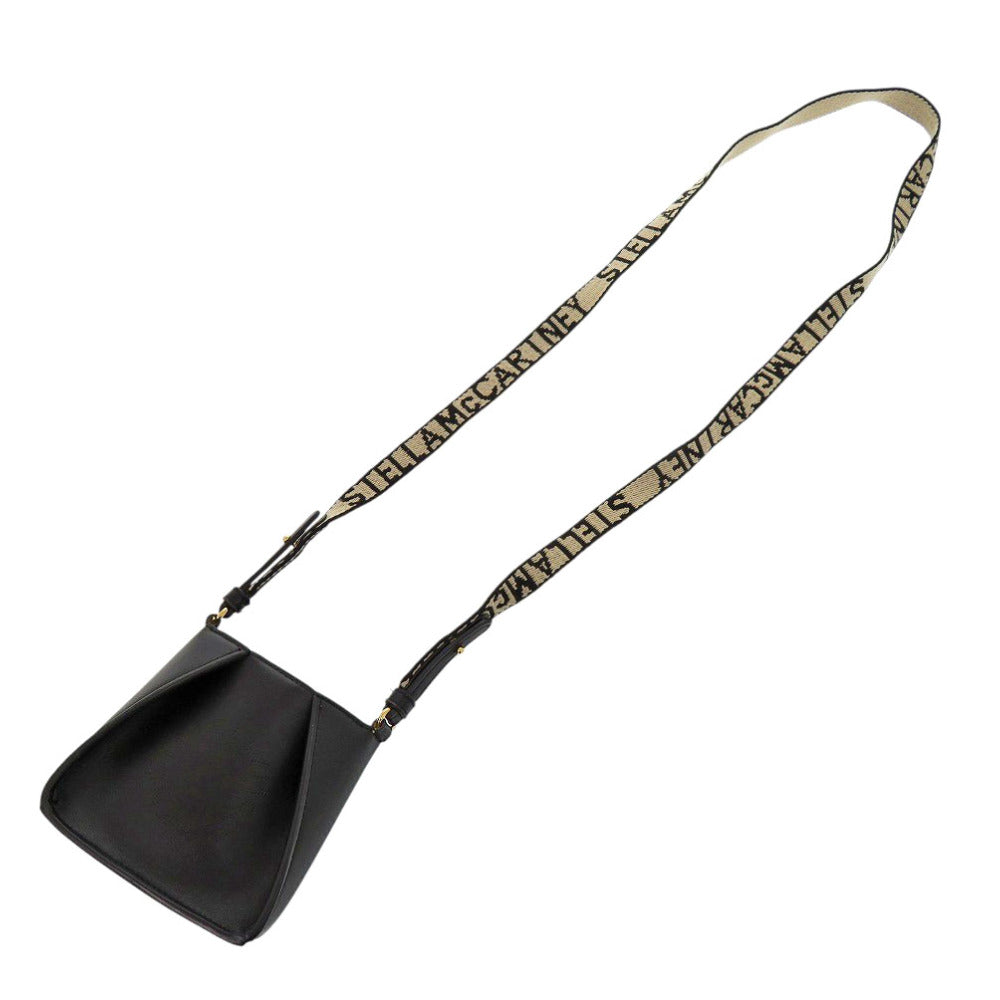 Stella McCartney Shoulder Bag SP21700159 Leather, Canvas black Micro Pochette Women Used Authentic