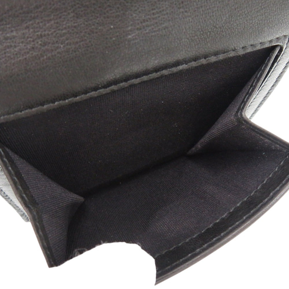 JIMMY CHOO Bifold Wallet leather black Frida Star Studs