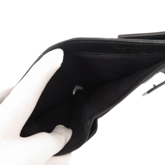 JIMMY CHOO Bifold Wallet leather black Frida Star Studs