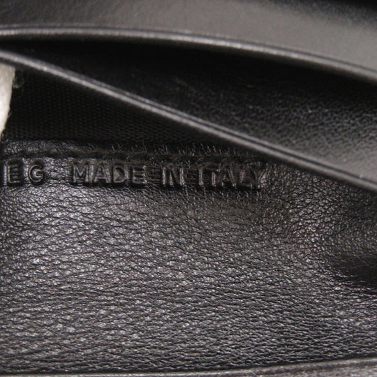 BVLGARI Bifold Wallet leather black unisex(Unisex) Used Authentic