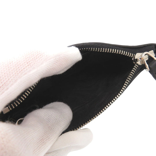 GUCCI Coin case 544476 leather black Micro Guccissima with key ring