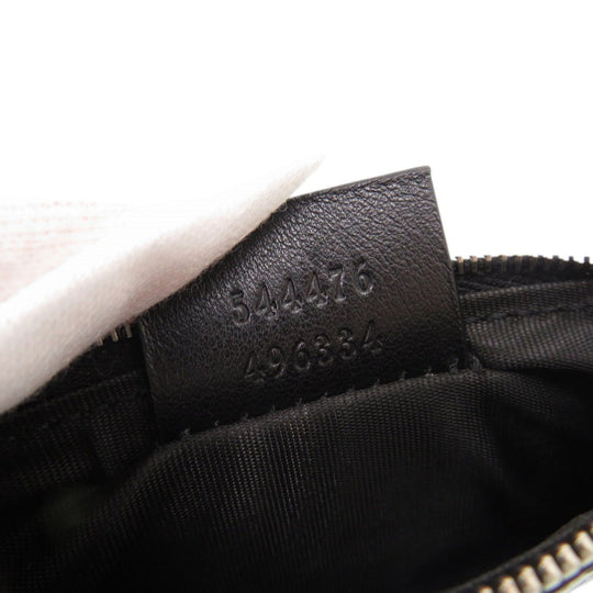 GUCCI Coin case 544476 leather black Micro Guccissima with key ring