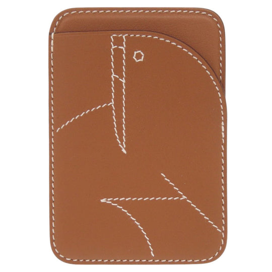 HERMES Card Case H0002731 37 Vaux Swift gold MagSafe Eman Morse