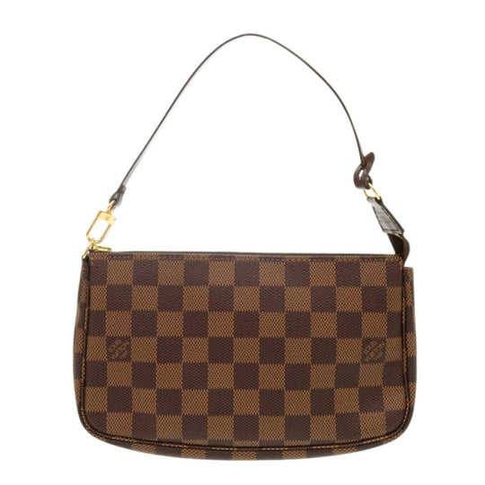 LOUIS VUITTON Pouch N41206 Damier canvas Brown Damier Pochette Accessoires Accessory pouch Women Used Authentic