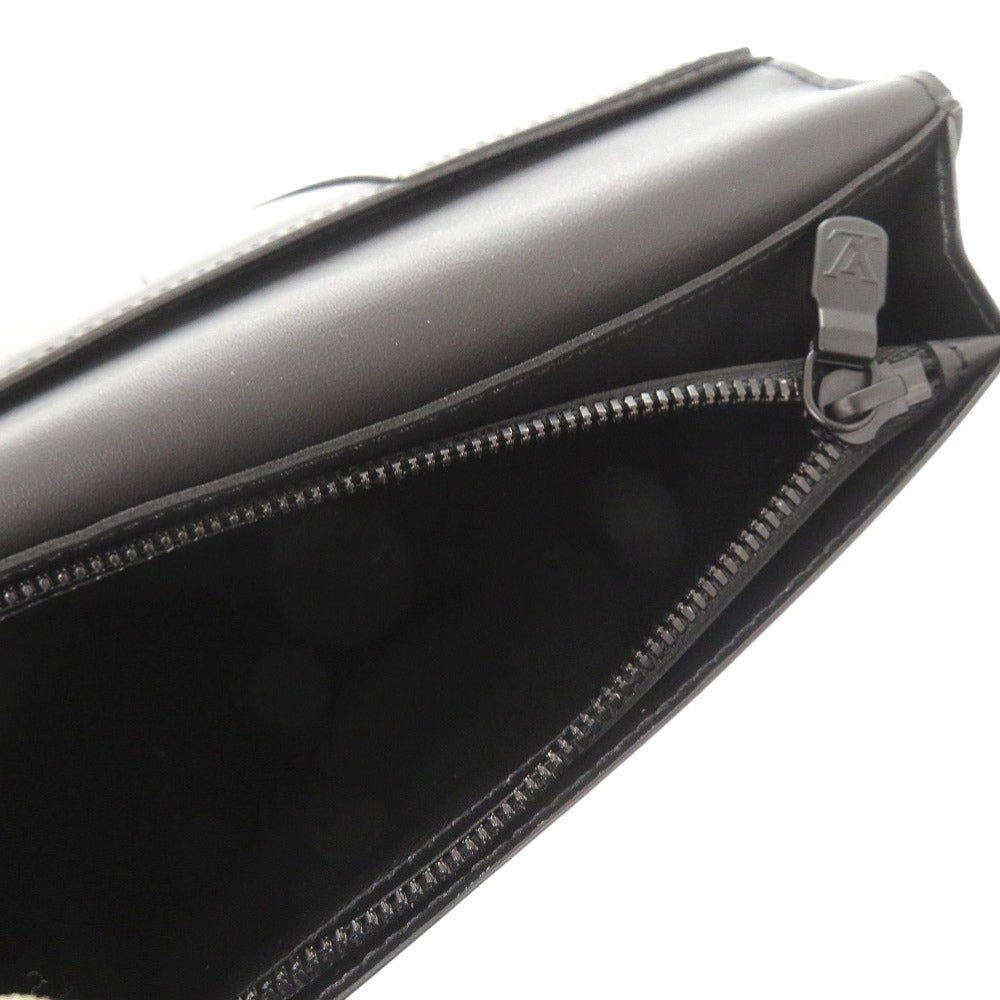 LOUIS VUITTON Long Wallet Purse M62900 leather Noir Monogram shadow Portefeuille Braza