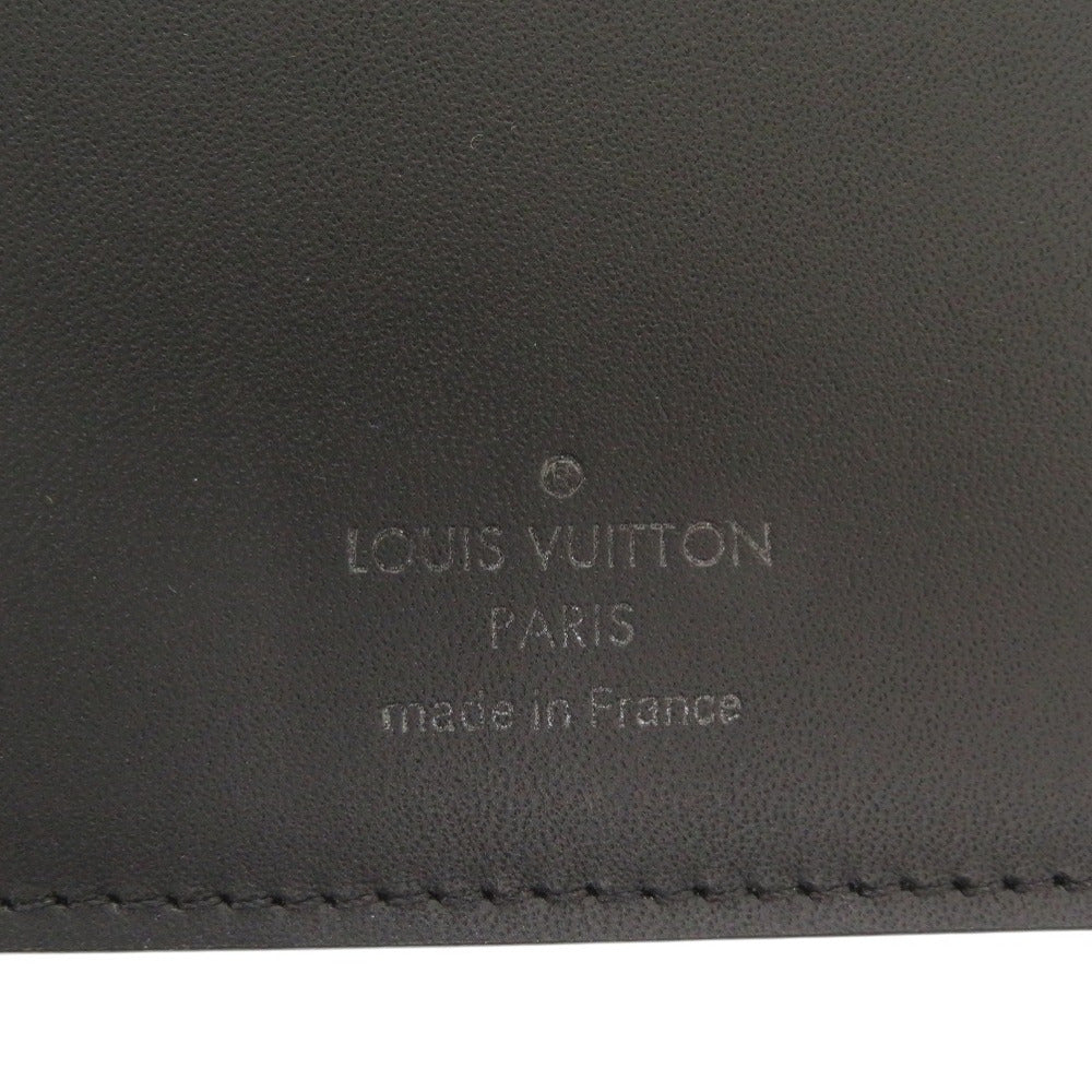 LOUIS VUITTON Long Wallet Purse M62900 leather Noir Monogram shadow Portefeuille Braza