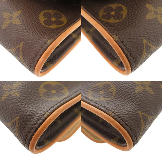 LOUIS VUITTON Shoulder Bag M51854 Monogram canvas Brown Monogram Pochette Twin PM