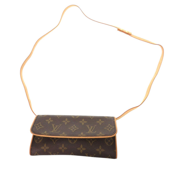 LOUIS VUITTON Shoulder Bag M51854 Monogram canvas Brown Monogram Pochette Twin PM