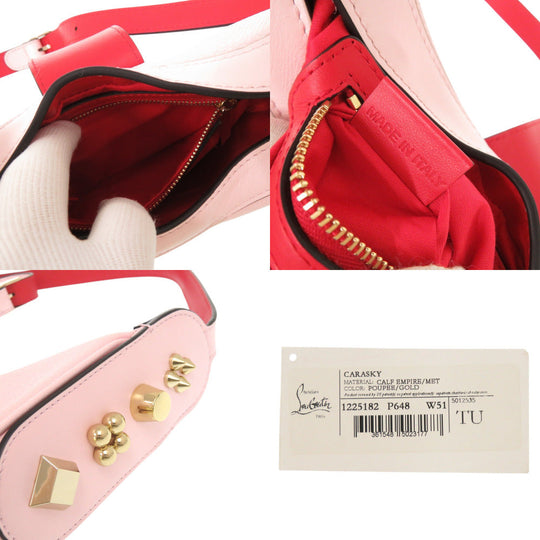 Christian Louboutin Shoulder Bag leather pink CARASKY mini