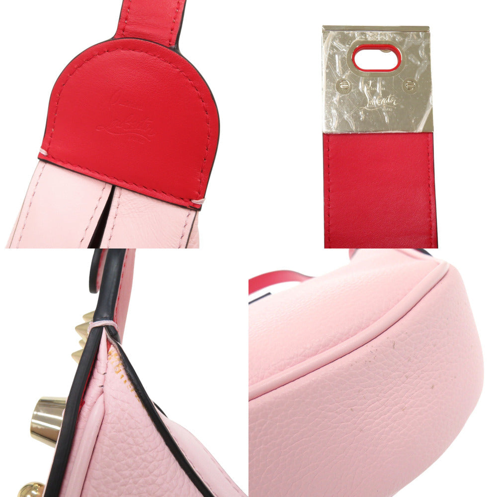 Christian Louboutin Shoulder Bag leather pink CARASKY mini