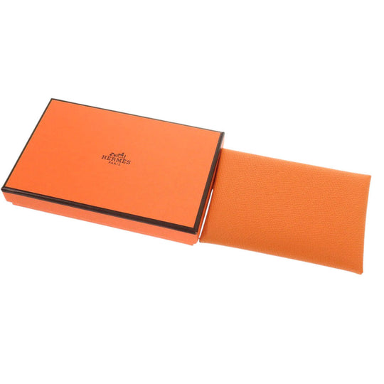 HERMES Card Case Epsom Orange Calvi duo