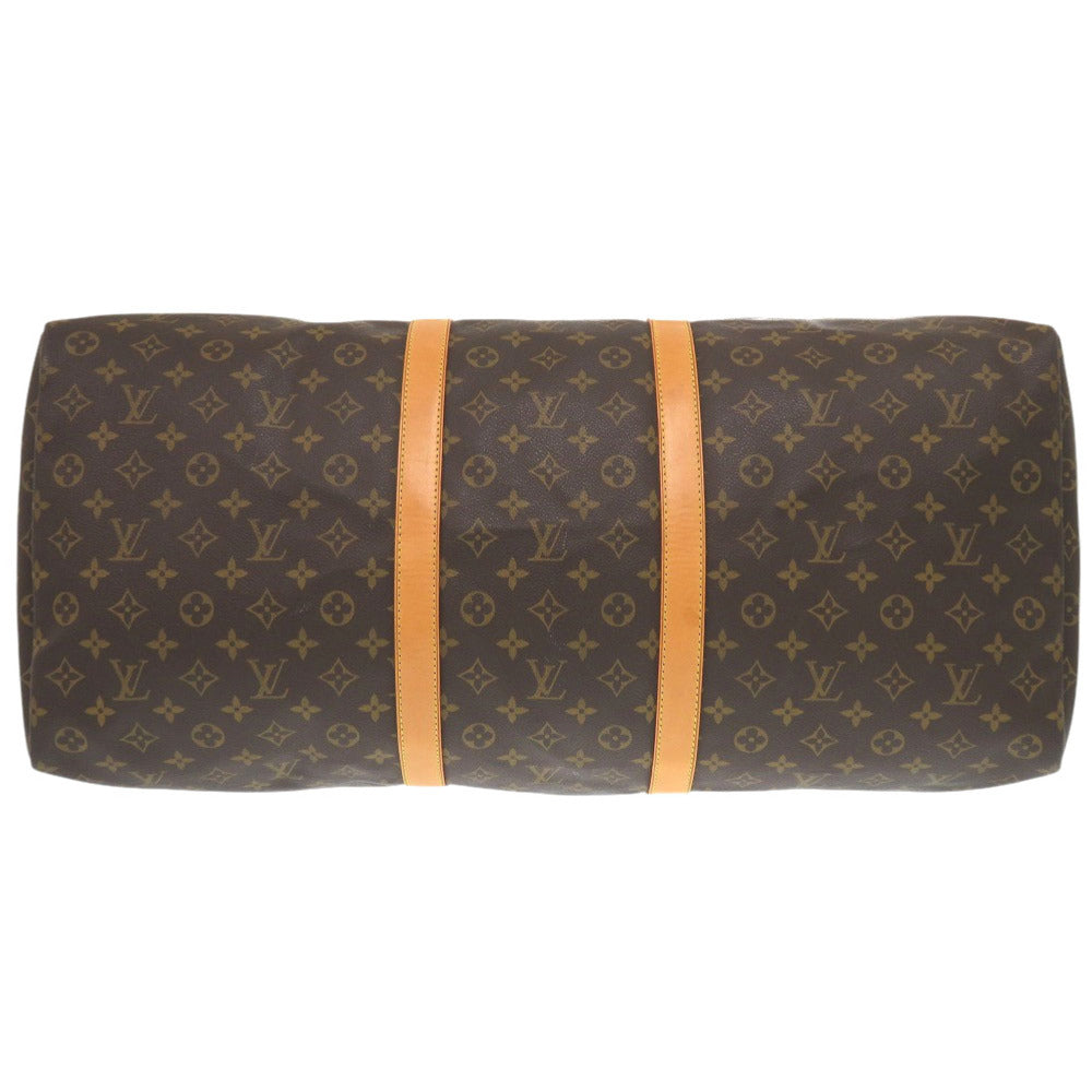 LOUIS VUITTON Boston Duffel bag M41422 Monogram canvas Brown Monogram Keepall 60 mens Used Authentic
