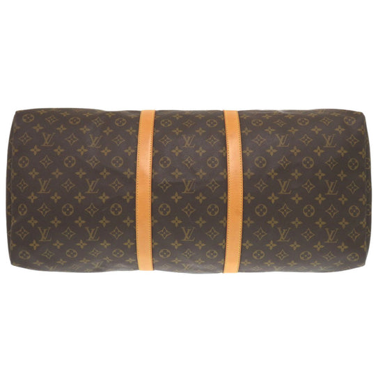 LOUIS VUITTON Boston Duffel bag M41422 Monogram canvas Brown Monogram Keepall 60 mens Used Authentic