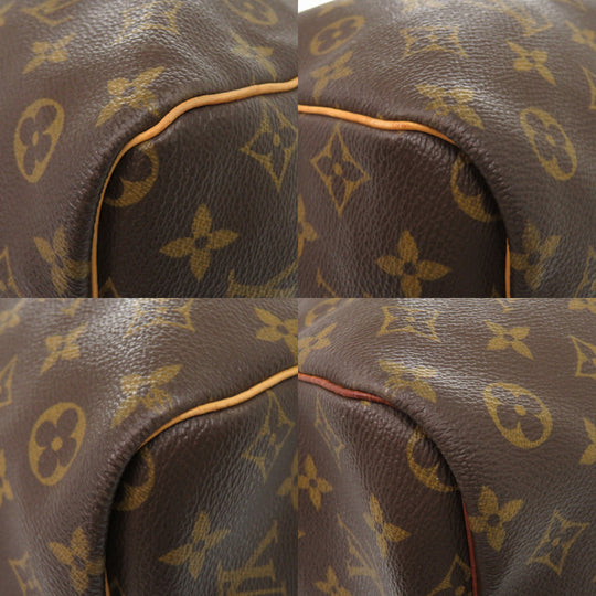 LOUIS VUITTON Boston Duffel bag M41422 Monogram canvas Brown Monogram Keepall 60 mens Used Authentic