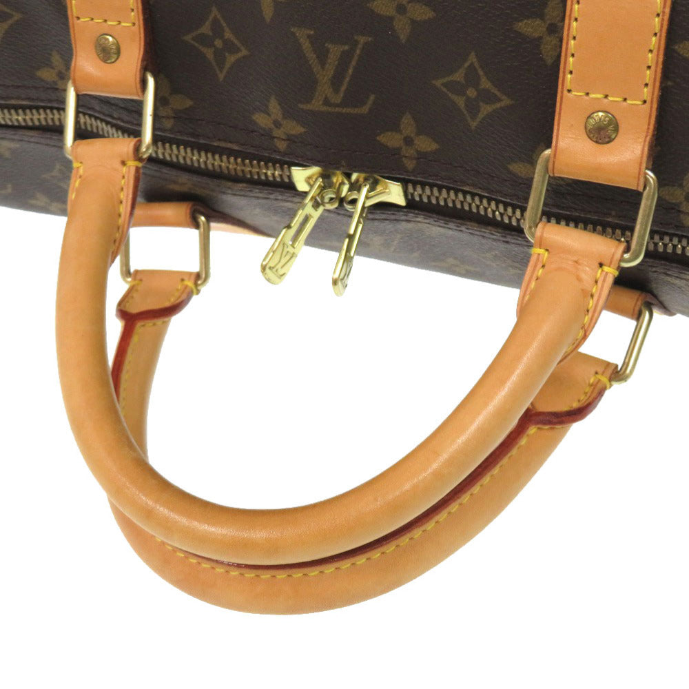 LOUIS VUITTON Boston Duffel bag M41422 Monogram canvas Brown Monogram Keepall 60 mens Used Authentic