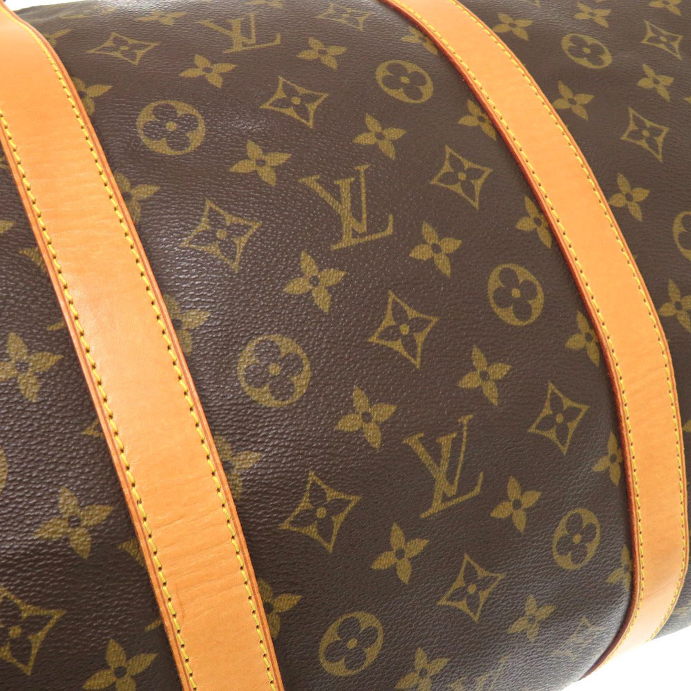LOUIS VUITTON Boston Duffel bag M41422 Monogram canvas Brown Monogram Keepall 60 mens Used Authentic