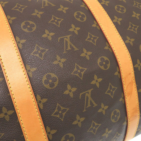 LOUIS VUITTON Boston Duffel bag M41422 Monogram canvas Brown Monogram Keepall 60 mens Used Authentic