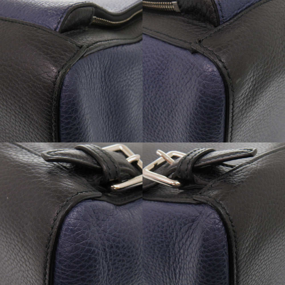GUCCI Backpack 406364 leather Navy