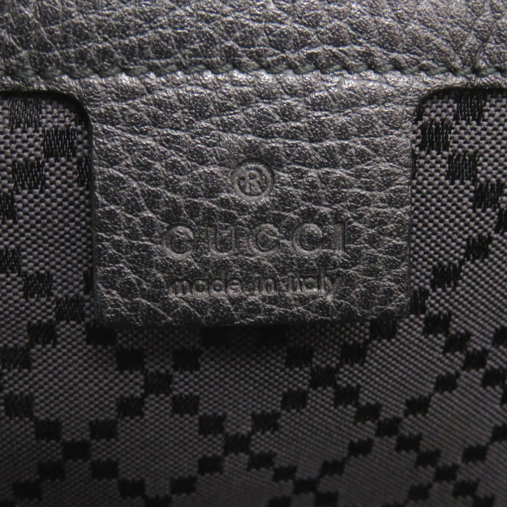 GUCCI Backpack 406364 leather Navy