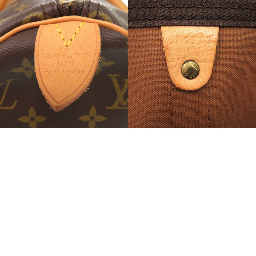 LOUIS VUITTON Boston Duffel bag M41428 Monogram canvas Brown Monogram Keepall 45 mens Used Authentic