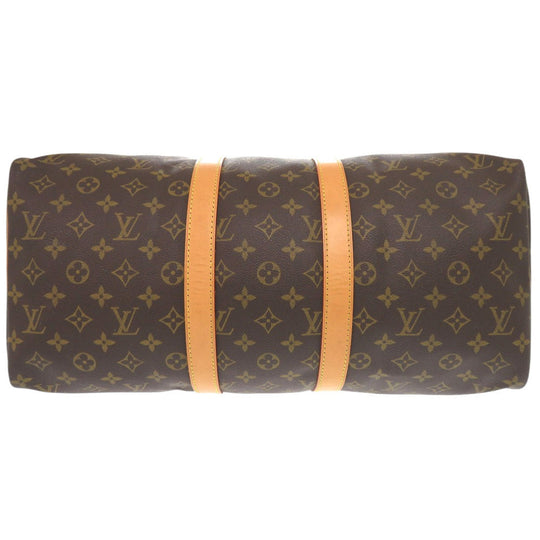 LOUIS VUITTON Boston Duffel bag M41428 Monogram canvas Brown Monogram Keepall 45 mens Used Authentic