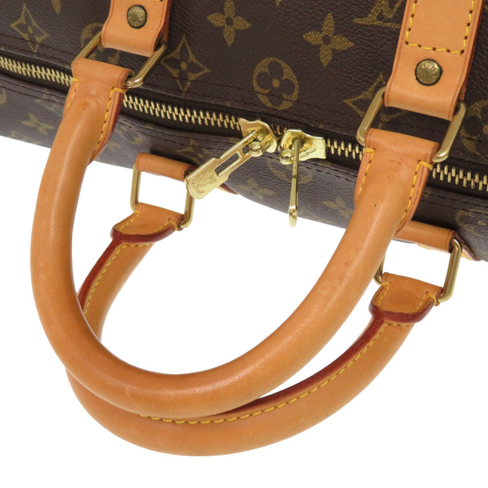 LOUIS VUITTON Boston Duffel bag M41428 Monogram canvas Brown Monogram Keepall 45 mens Used Authentic
