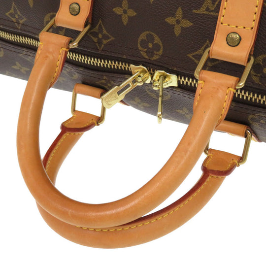 LOUIS VUITTON Boston Duffel bag M41428 Monogram canvas Brown Monogram Keepall 45 mens Used Authentic