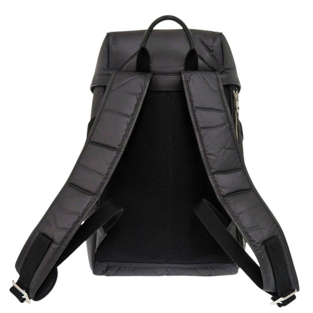 HUNTING WORLD Backpack Nylon, Leather black Backpack NariFuri Collaboration mens Used Authentic