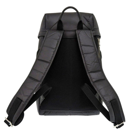 HUNTING WORLD Backpack Nylon, Leather black Backpack NariFuri Collaboration mens Used Authentic