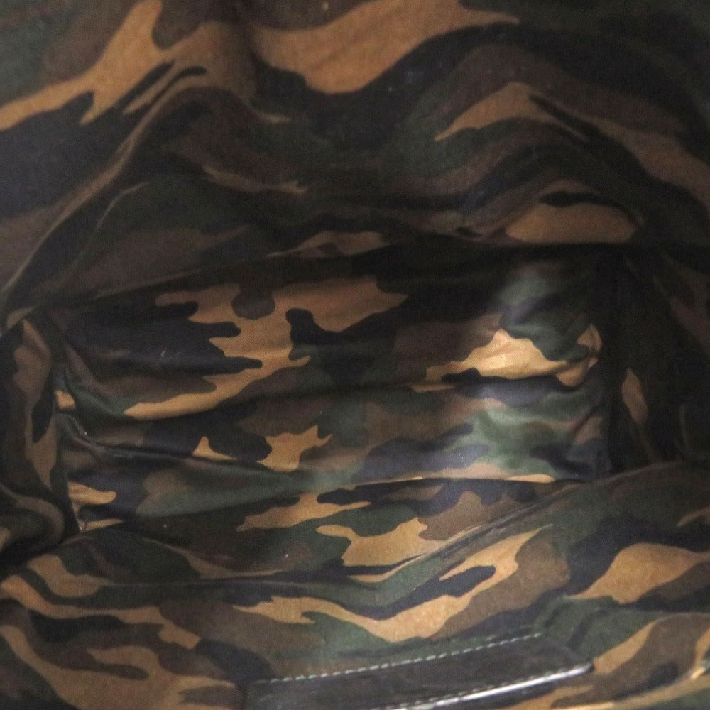HUNTING WORLD Backpack Nylon, Leather black Backpack NariFuri Collaboration mens Used Authentic