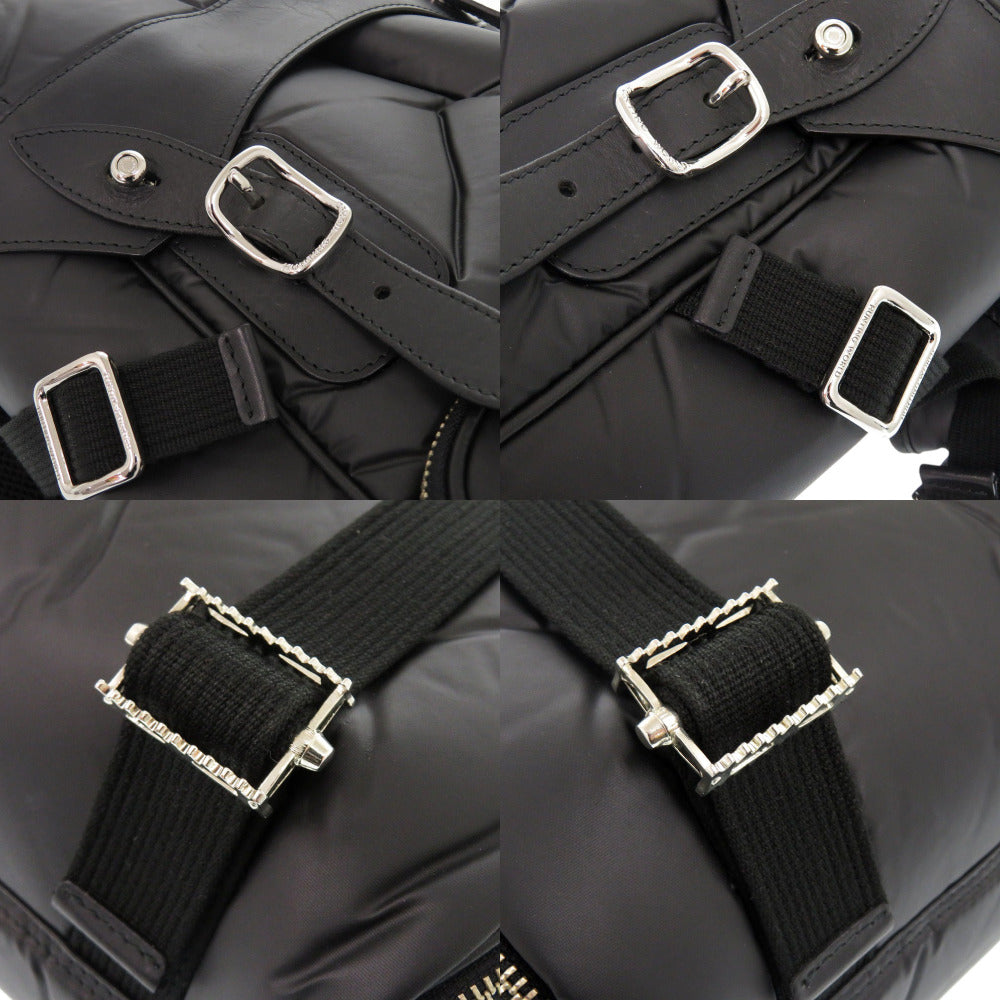 HUNTING WORLD Backpack Nylon, Leather black Backpack NariFuri Collaboration mens Used Authentic