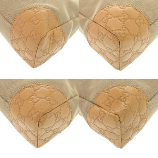 GUCCI Shoulder Bag 257301 canvas beige Women Used Authentic