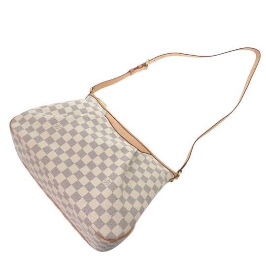 LOUIS VUITTON Shoulder Bag N41112 Damier Azur Canvas white Damier Azur Syracuse MM Women Used Authentic